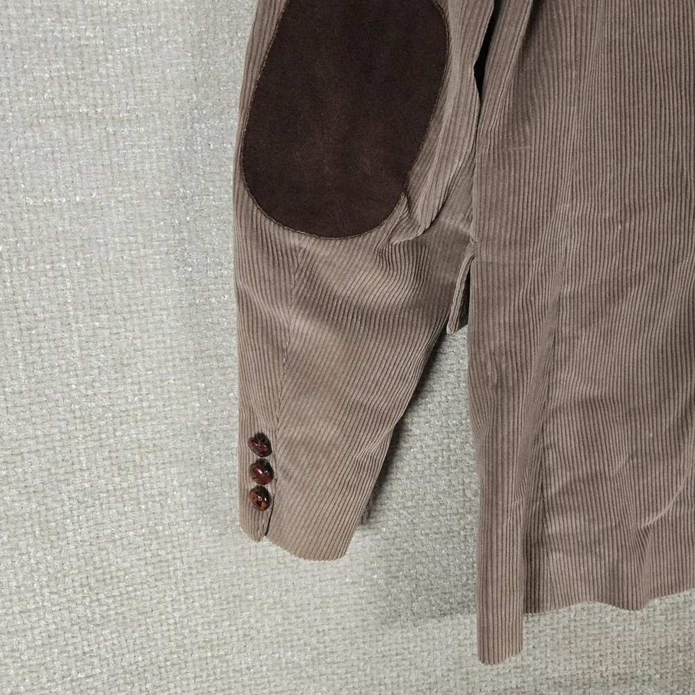 VTG Levis Western Wear Corduroy Blazer Brown Suede Elbow Patches Sample M *READ*